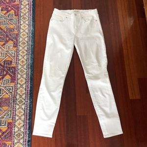 Madewell 9” hr skinny white size 29